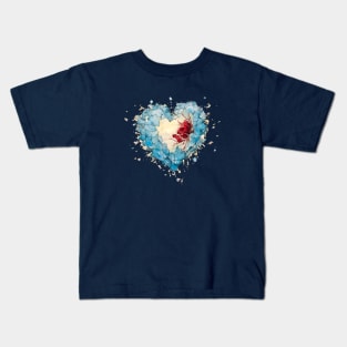 Frozen heart  and rose Kids T-Shirt